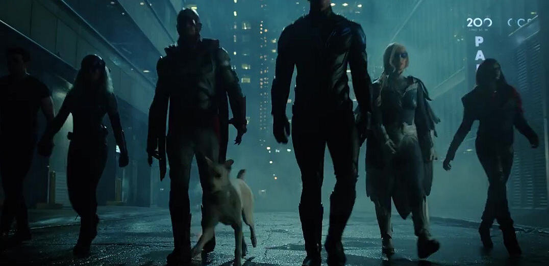 Chelsea T. Zhang, Alan Ritchson, Krypto, Brenton Thwaites, Minka Kelly, Anna Diop, Titans S02E13