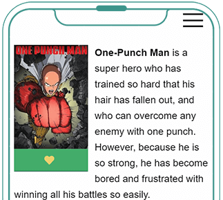 A screenshot of the show page for One-Punch Man