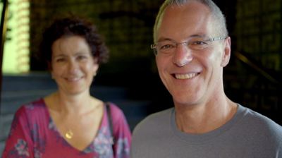 Kylie Bax and Simon Dallow
