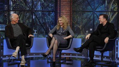 Madonna, Larry David, Ricky Gervais