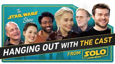 Hanging with the Cast of Solo to Talk New Action Figures, Flip Phones, and How to Speak Like Chewie