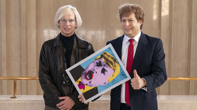 Donald Trump and Andy Warhol