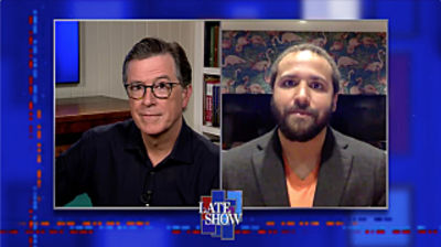 Stephen Colbert from home, with Wesley Lowery, Judd Apatow