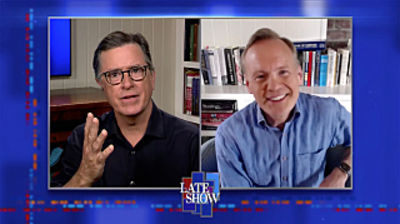 Stephen Colbert from home, with John Dickerson, Black Pumas