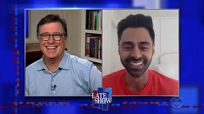 Stephen Colbert from home, with Hasan Minhaj, Jason Isbell and the 400 Unit