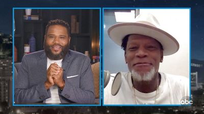 D.L. Hughley, Bubba Wallace, guest host Anthony Anderson