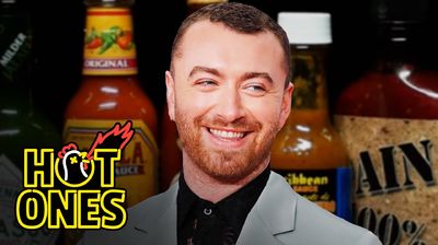 Sam Smith Screams in Pain While Eating Spicy Wings