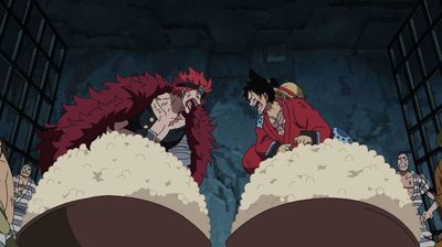 Rampage! The Prisoners - Luffy and Kid!