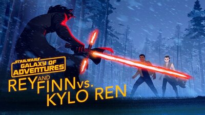 Rey and Finn vs. Kylo Ren