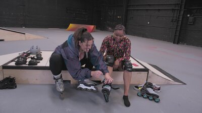 Ashley Graham Does Rollerblading