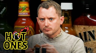 Elijah Wood Tastes the Lava of Mount Doom While Eating Spicy Wings