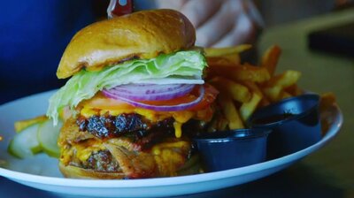 Over-the-top Burger and Booze Brawl