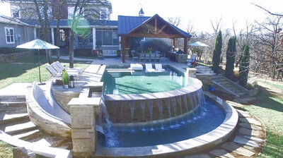 One-of-a-Kind Hillside Pool in Argyle, TX