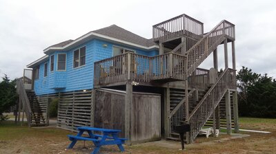 Outside the Beach Box on Hatteras Island