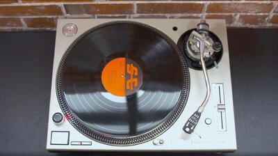 Vinyl Record and Airstream