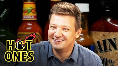 Jeremy Renner Goes Blind in One Eye While Eating Spicy Wings