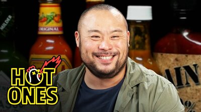 David Chang Sweats Like Crazy While Eating Spicy Wings