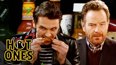 James Franco and Bryan Cranston Bond Over Spicy Wings