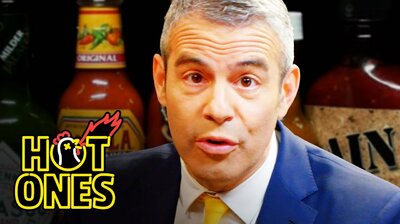 Andy Cohen Spills the Tea While Eating Spicy Wings
