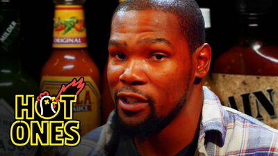 Kevin Durant Sweats It Out Over Spicy Wings