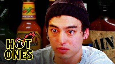 Joji Sets His Face on Fire While Eating Spicy Wings