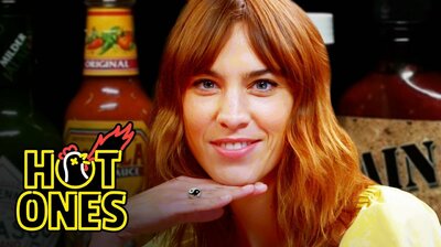 Alexa Chung Fears for Her Life While Eating Spicy Wings