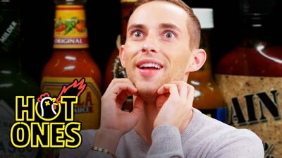 Adam Rippon Competes in the Olympics of Eating Spicy Wings