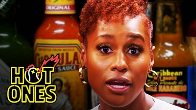 Issa Rae Raps While Eating Spicy Wings