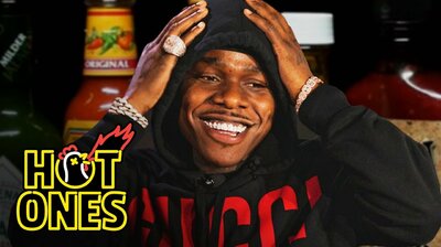 DaBaby Crushes Ice Cream While Eating Spicy Wings