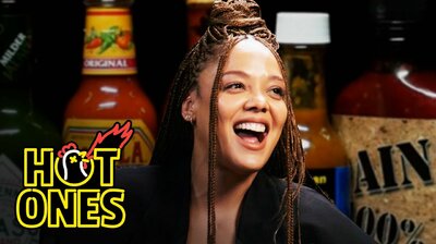 Tessa Thompson Feels Alive While Eating Spicy Wings