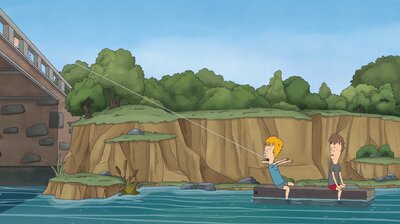 Beavis and Butt-Head in River