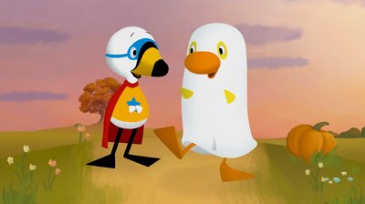 Duck & Goose Go Trick-or-Treating