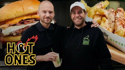 Sean Evans Taste-Tests the New Hot Ones x Shake Shack Menu