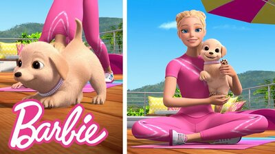 BARBIE YOGA OUTTAKES WITH TAFFY!