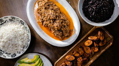 Ropa Vieja and Frijoles