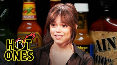 Jenna Ortega Doesn't Flinch While Eating Spicy Wings