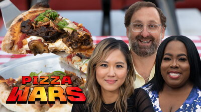 Eric Wareheim Taste Tests the Ultimate Meat Lover's Pizzas