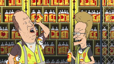 Old Beavis and Butt-Head in Warehouse