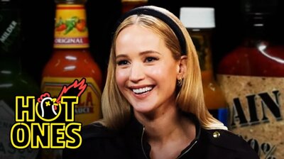 Jennifer Lawrence Sobs in Pain While Eating Spicy Wings