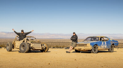Dirt Duster vs. Vette Kart: Desert Thrashing!