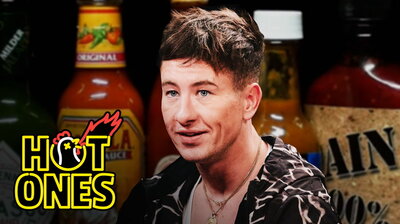 Barry Keoghan Plays Hard to Get While Eating Spicy Wings