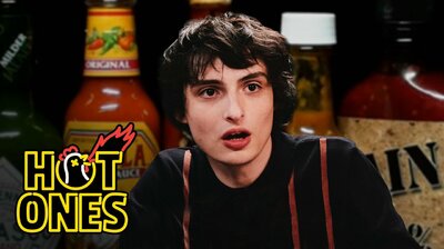 Finn Wolfhard Embraces Insanity While Eating Spicy Wings