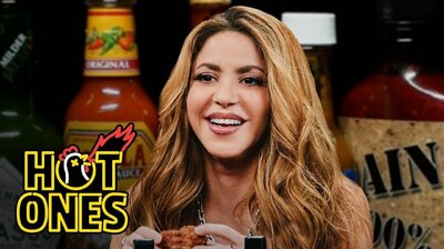 Shakira Howls Like a She-Wolf While Eating Spicy Wings
