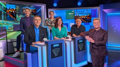 Grant Denyer, David Walliams, Celia Pacquola, Hayley Sproull, Zoe Creed