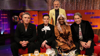 New Year's Eve Show - Robbie Williams, Rami Malek, Motsi Mabuse, John Bishop