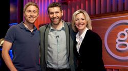 Russell Howard and Hazel Irvine