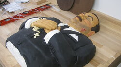 Coffins, Costumes and a Cake on a Gurney