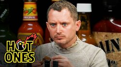 Elijah Wood Tastes the Lava of Mount Doom While Eating Spicy Wings