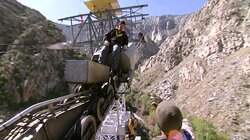 Digging for Sea Salt; Demolishing a Bridge; Atop a Tramway