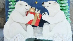 Polar Bears and Holiday Doll House